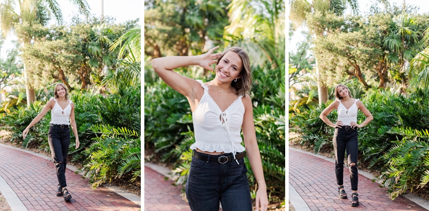 Senior Portraits in Downtown St.Petersburg, Florida captured by Amanda Dawn Photography