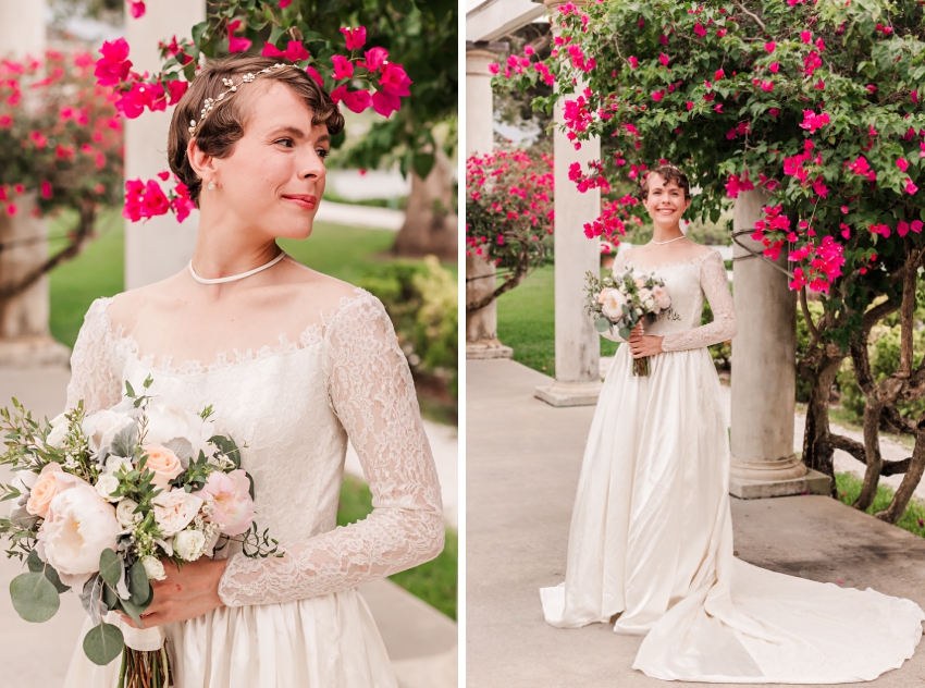 Bridal portraits at Selby Gardens by Amanda Dawn Photography