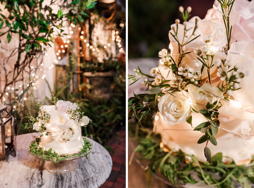 Wedding cake at the garden room cafe at Shoogie Boogies by Amanda Dawn Photography