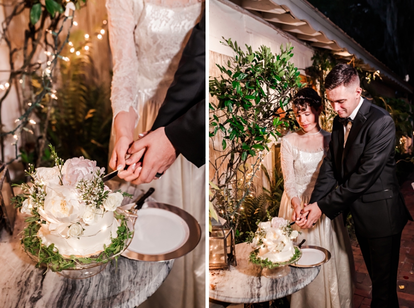 Cake cutting at the garden room cafe at Shoogie Boogies by Amanda Dawn Photography