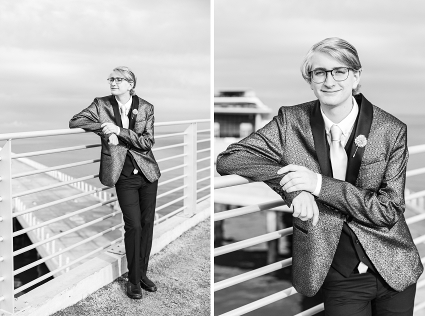 St. Pete Pier | Male formal Senior Portraits in Downtown St. Petersburg, Florida captured by Amanda Dawn Photography