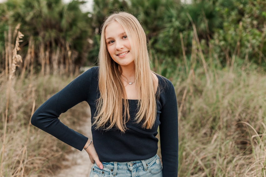 Senior Portraits at St. Pete Beach, Florida captured by Amanda Dawn Photography